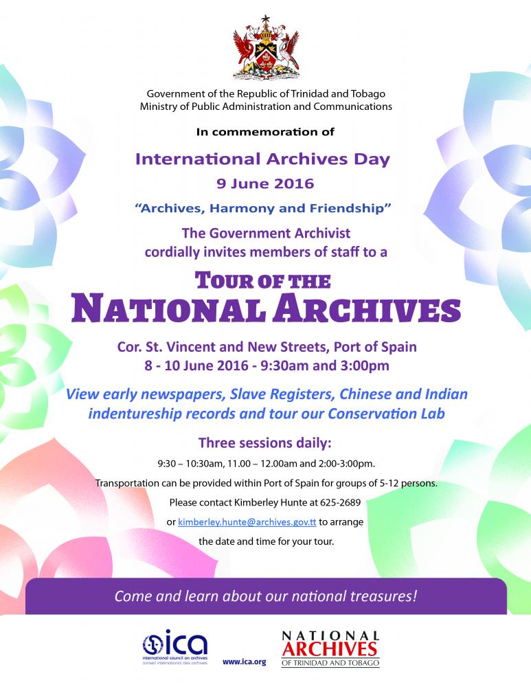 International Archives Day flyer